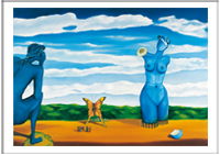 Bild: Kunstpostkarten von Erich Kraft. Titel: Taraxacum
