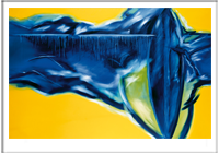 Bild: Kunstpostkarten von Erich Kraft. Titel: Energiespektakel III
