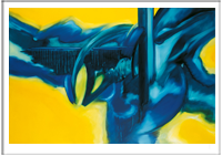 Bild: Kunstpostkarten von Erich Kraft. Titel: Energiespektakel I
