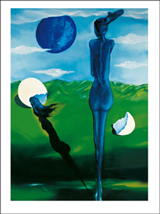 Bild: Kunstpostkarten von Erich Kraft. Titel: Verdrehter Kreislauf der Vergänglichkeit