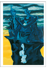 Bild: Erich Kraft, Kunstpostkarten. Titel: Entstehung des Sein oder Nichtsein