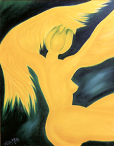 Erich Kraft - Blumenmetamorphose in Gelb II