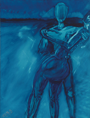 Erich Kraft -  Begegnung in Blau