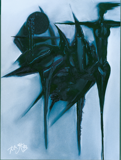 Erich Kraft - Metamorphose in Blau II