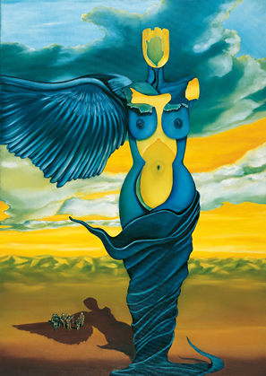 Erich Kraft - Erscheinung des surreaistischen Engels I