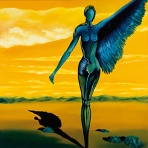 Erich Kraft - Die erneute Erscheinung des surrealistischen Engels II 