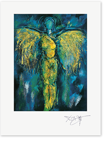 Bild: Erich Kraft, Die erneute Eerscheinung des surrealistischen Engels III