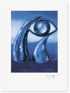 Link zum Kunstdruck Erich Kraft, Das Auge des Rhinozeros