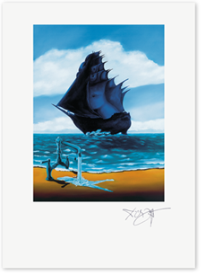 Link zum Kunstdruck Erich Kraft, Irritation der Gezeiten, kein fliegender Holländer