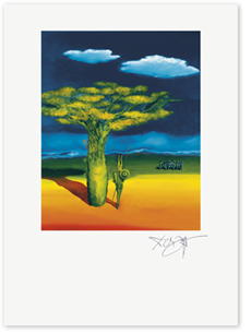 Link zum Kunstdruck Erich Kraft, Minotaurus – als Wächter des Baumes der verbotenen Früchte