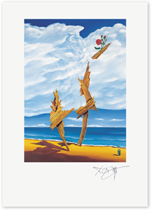 Link zum Kunstdruck Erich Kraft, Treibholzblüten