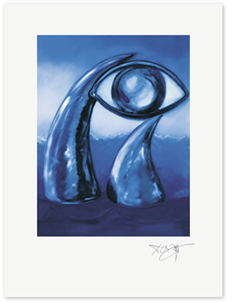 Link zum Kunstdruck Erich Kraft, Das Auge des Rhinozeros