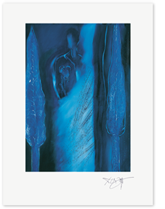 Link zum Kunstdruck Erich Kraft, Traurigkeit im Schatten der Nacht 