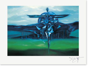 Bild: Kunstdruck Erich Kraft, Excalibur – grünes Spanien