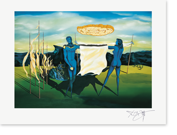 Bild: Kunstdruck Erich Kraft, Huldigung an eine unerklärliche Broterscheinung