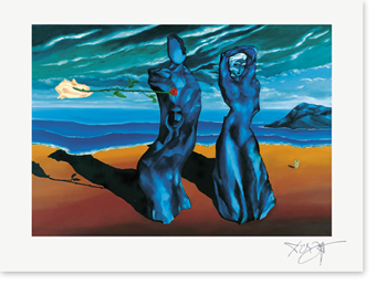 Bild: Kunstdruck Erich Kraft, auf der Suche nach der verlorenen Liebe I