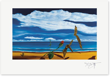 Bild: Kunstdruck von Erich Kraft, mit dem Titel Entdeckung des wahren Gesichts eines Energiespektakels