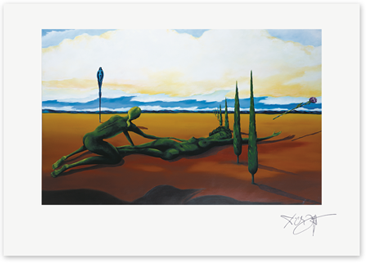 Bild: Kunstdruck von Erich Kraft, mit dem Titel  Ohne Titel