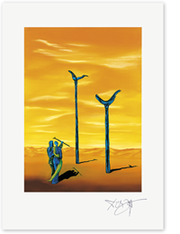 Link zu  Erich Kraft Kunstdruck:Aufbruch zu einer unerklärlichen Erscheonung