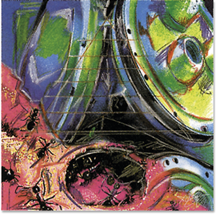 Link zum Bild: Kunstdruck auf Leinwand  mit dem Titel Natur und Synergie IV