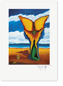 Link zum Kunstdruck Erich Kraft, Metamorphose Erscheinung eines katalanischen Schmetterlings