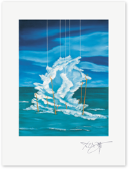 Link zu  Erich Kraft Kunstdruck: Wolkenwasser II