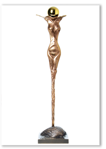 Erich Kraft, Bronzeskulptur Luna – Hommage an die Sterne