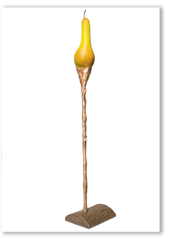 Erich Kraft, Bronzeskulptur, Obstmetamorphose