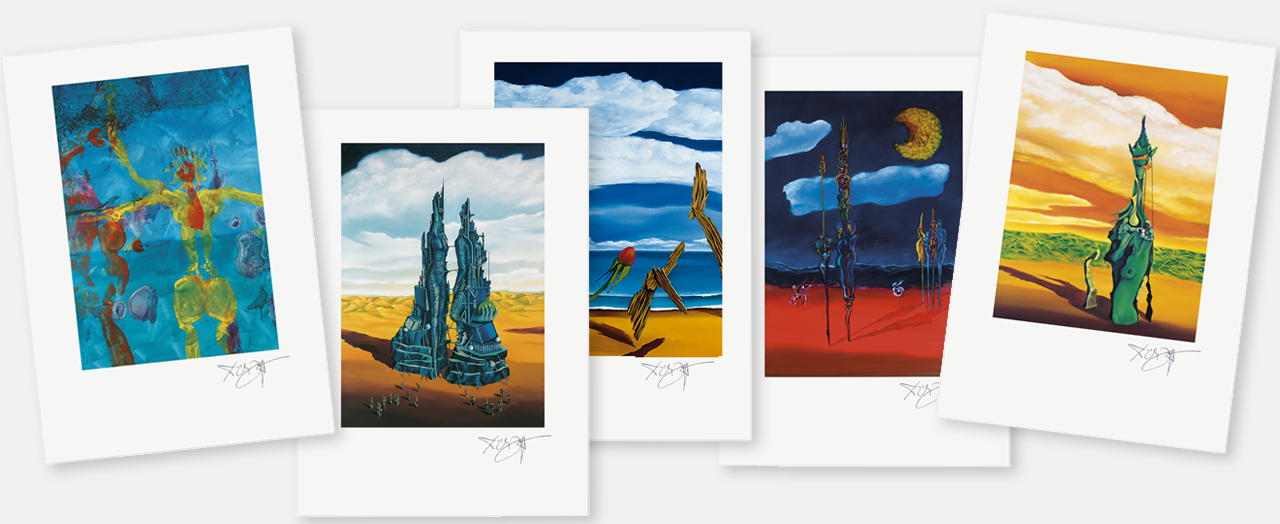 Bilderleiste zur Seite Limitierte Kunstdrucke von Erich Kraft im Papierformat 50x70 (BxH)