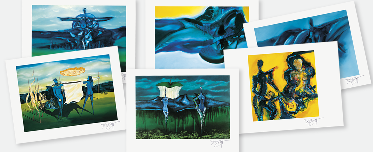 Bilderleiste zur Seite Limitierte Kunstdrucke von Erich Kraft im Papierformat 64x48 (BxH)