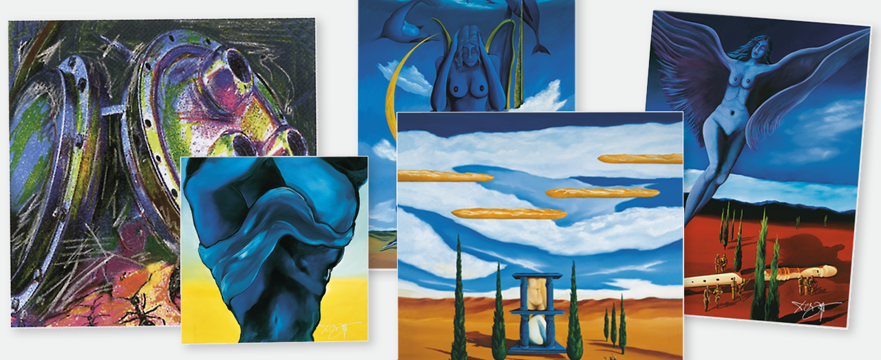 Bilderleiste zur Seite Kunstdrucke auf Leinwand von Erich Krfat in verschieden Formaten