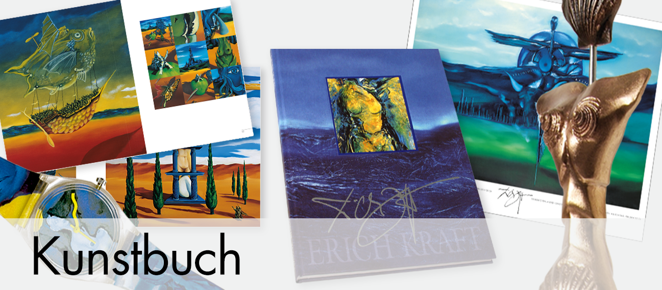 Bilderleiste der Seite Artkollektion von Erich Kraft, Kunstbuch, Der Maler und seine Bilder