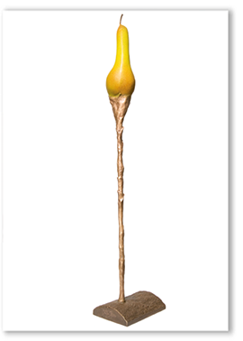 Abbildung: Erich Kraft, Obstmetamorphose,  Bronzeskulptur von Erich Kraft