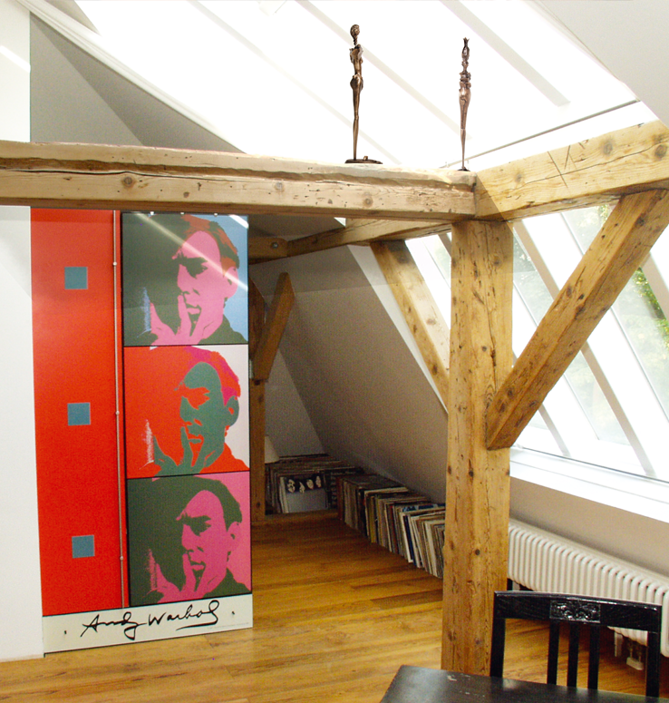 Bild: Millieuaufnahme der Bronzeskulptur: Fleur du Jour von Erich Kraft